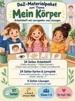 Vorschau - Spiele - DaZ-Komplettpaket zum Thema Mein Körper- 57 Materialseiten - Deckblatt