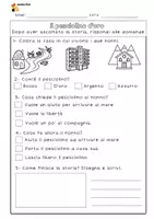 anteprima - Esercizi - Il pesciolino d'oro - Testo ed esercizi - Pagina 1