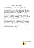 anteprima - Esercizi - Il pesciolino d'oro - Testo ed esercizi - Pagina di copertina