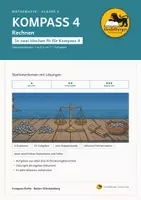 Vorschau - Stationenlernen - KOMPASS 4 Stationenlernen Mathe Rechnen mit Lösungen | Klasse 4 BW - Deckblatt