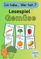 Vorschau - Spiele - Lesespiel Gemüse - Deckblatt