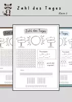 Vorschau - Arbeitsblätter - Zahl des Tages | Klasse 2 | Mathematik - Deckblatt