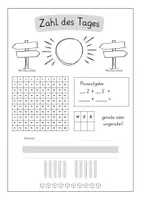 Vorschau - Arbeitsblätter - Zahl des Tages | Klasse 2 | Mathematik - Seite 1