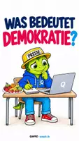 Vorschau - Präsentationen/Tafelbilder - Was ist eine Demokratie? - Kindgerecht erklärt - Deckblatt