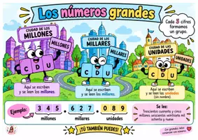 Vista previa - Unidades / Secuencias / Situaciones de Aprendizaje - INFOGRAFÍA: LOS NÚMEROS GRANDES - Portada