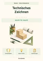 Vorschau - Arbeitsblätter - Technisches Zeichnen Schritt für Schritt | Technik Klasse 6–8 - Deckblatt