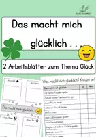 Vorschau - Arbeitsblätter - Glücksmomente - Was macht mich glücklich? - Deckblatt