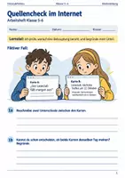 Vorschau - Arbeitsblätter - Quellencheck Arbeitsheft Klasse 5–6 - Deckblatt