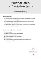 Vorschau - Aufgabenkarten - Partnerlesen / Dialoglesen - Dachkarten (3./4. Klasse) - Seite 1