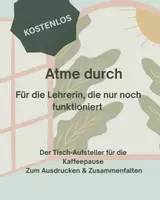 Vorschau - Anderer Materialtyp - Kaffeetisch-Aufsteller für Lehrerinnen - Deckblatt