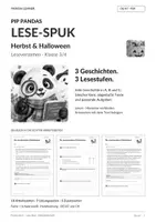 Vorschau - Arbeitsblätter - 3 Lesegeschichten Herbst/Halloween – 3/4 - Seite 1
