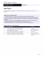 Vorschau - Unterrichtsreihen - Das Futur I sicher anwenden Arbeitsheft zur Zukunft im Deutschen – werden + Infinitiv · Bedeutung & Verwendung · Satzstellung · mit Lösungen - 6./7. Klasse / Schulstufe - Seite 1