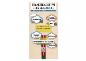 anteprima - Etichette / Segnalibri - Etichette materie e routine scolastica - Pagina di copertina