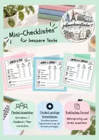 Vorschau - Merkblätter - Mini-Checklisten für bessere Texte (E/F/Ita) - Deckblatt