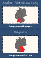 Vorschau - Bildkarten - Bildkarten: Die 16 Bundesländer Deutschlands - Seite 1