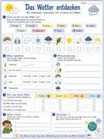 Vorschau - Arbeitsblätter - Das Wetter entdecken | Wetterbegriffe, Wetterbeobachtung & Wettererscheinungen - Seite 1