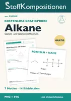 Vorschau - Arbeitsblätter - Alkane gratis: Propan als PNG und SVG - Deckblatt