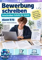 Vorschau - Arbeitsblätter - Bewerbungsanschreiben, Bewerbungstraining Klasse 9/10 - Deckblatt