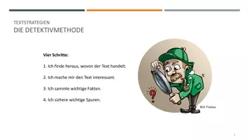 Vorschau - Arbeitsblätter - Lese- und Textstrategien - Die Detektivmethode - Seite 3