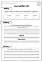 Vorschau - Arbeitsblätter - Lernwörterpläne passend zu Deutsch 2 (Sprachbuch+Sprach-Lese-Buch) vom öbv Verlag - Seite 3