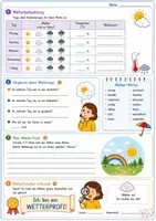Vorschau - Arbeitsblätter - Mein Wettertagebuch & Wetterforscher | Wetter beobachten, dokumentieren & vergleichen - Seite 2
