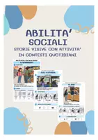 anteprima - Materiale di supporto/inclusione - ABILITA' SOCIALI - storie visive e attività in contesti quotidiani - Pagina di copertina