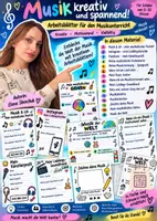 Vorschau - Arbeitsblätter - 🎵 Musik kreativ erleben! – 15 kreative Arbeitsblätter für den Musikunterricht - Deckblatt