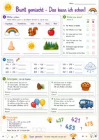 Vorschau - Arbeitsblätter - Bunt gemischt – Das kann ich schon! | Deutsch, Mathematik, Sachwissen & Knobelaufgaben - Seite 1