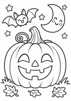 Vorschau - Mal- und Bastelvorlagen - Mein erstes Halloween-Malbuch 🎃 | Ausmalbilder für Kinder von 3–5 Jahren | 50+ Seiten - Seite 2
