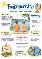 Vorschau - Arbeitsblätter - Lernplakate + Arbeitsblätter "Freikörperkultur" + Lösung & MP3 + Infografik - Deckblatt