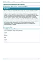 Vorschau - Arbeitsblätter - Arbeitsblatt Religion Klasse 1 – Gefühle zeigen und verstehen - Deckblatt