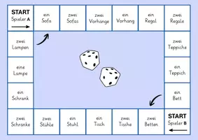 Vorschau - Spiele - Möbel | Singular und Plural | Spiel | Lotto | DaF DaZ - Seite 2