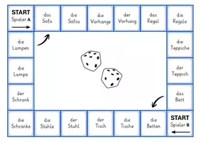 Vorschau - Spiele - Möbel | Singular und Plural | Spiel | Lotto | DaF DaZ - Seite 3