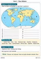 Vorschau - Stundenentwürfe - Kontinente und Ozeane | Geographie Klasse 5 | Arbeitsblätter mit Lösungen - Seite 3