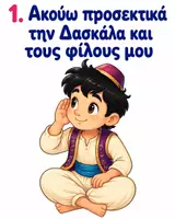Προεπισκόπηση - Αφίσες - Οι κανόνες της τάξης με θέμα τον Αλαντιν - Εξώφυλλο