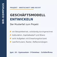 Vorschau - Unterrichtsreihen - Geschäftsmodell & Businessplan Kl. 10 - Deckblatt