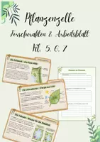 Vorschau - Arbeitsblätter - Pflanzenzelle - Forscherakten und AB (Kl. 5-7) - Deckblatt