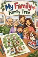 Vorschau - Arbeitsblätter - My Family : Family Tree - Deckblatt