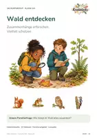 Vorschau - Stundenentwürfe - Wald entdecken – Unterrichtsreihe & Lernwerkstatt für Klasse 3/4 | 94 Seiten mit Lösungen - Seite 1