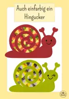 Vorschau - Mal- und Bastelvorlagen - Kunst Herbst Grundschule - Fensterdeko basteln - Klasse 2, Klasse 3, Suncatcher Schnecken - Seite 1