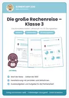 Vorschau - Arbeitsblätter - Mathe Klasse 3: Die große Rechenreise - Jahresheft - Deckblatt
