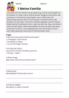 Vorschau - Stundenentwürfe - Leseverständnis Familie – Klasse 2 | 10 Lesetexte mit Fragen & Lösungen - Seite 3