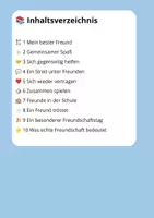 Vorschau - Stundenentwürfe - Leseverständnis Freundschaft – Klasse 2 | 10 Lesetexte mit Fragen & Lösungen - Seite 1