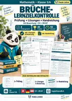 Vorschau - Test - Brüche Klasse 5/6 – Lernzielkontrolle mit Word - Deckblatt