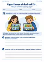 Vorschau - Arbeitsblätter - Algorithmen Arbeitsheft Klasse 5–6 - Deckblatt