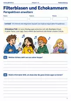 Vorschau - Arbeitsblätter - Filterblasen Echokammern Arbeitsheft Klasse 5–6 - Deckblatt
