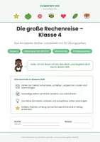 Vorschau - Arbeitsblätter - Mathe Klasse 4: Die große Rechenreise - Jahresheft - Seite 1