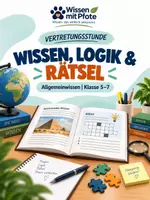 Vorschau - Arbeitsblätter - Allgemeinwissen, Logik & Welt | Vertretungsstunde Klasse 5–7 - Deckblatt