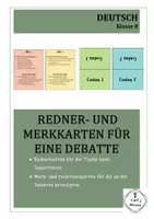 Vorschau - Merkblätter - Redner- und Tischkarten für eine Debatte - Deckblatt