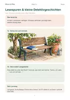 Vorschau - Arbeitsblätter - Lesespuren & kleine Detektivgeschichten – Genau lesen und Hinweise kombinieren | Klasse 3–4 - Seite 1